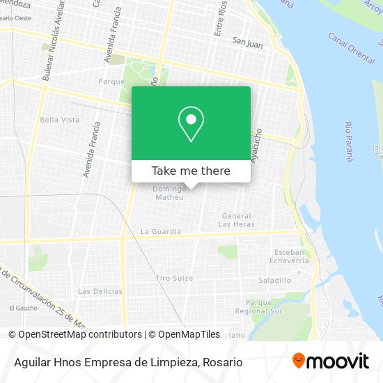 Aguilar Hnos Empresa de Limpieza map