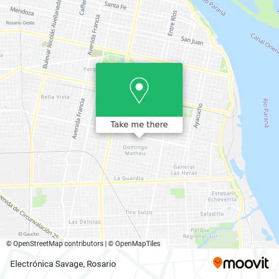Mapa de Electrónica Savage