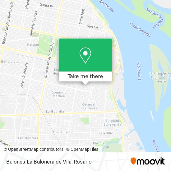Mapa de Bulones-La Bulonera de Vila