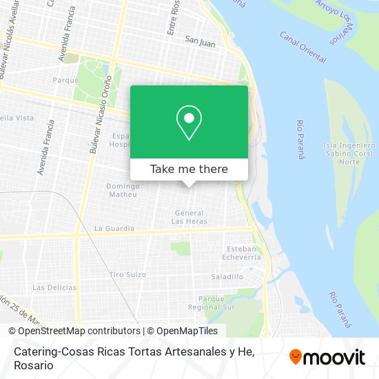 Catering-Cosas Ricas Tortas Artesanales y He map