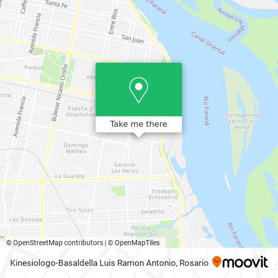 Kinesiologo-Basaldella Luis Ramon Antonio map