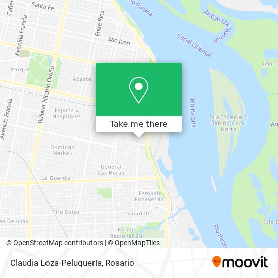 Claudia Loza-Peluquería map