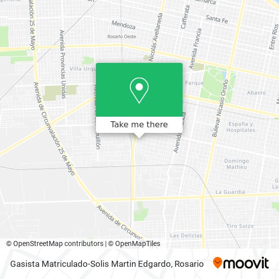 Gasista Matriculado-Solis Martin Edgardo map