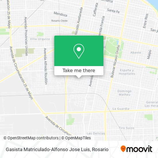 Gasista Matriculado-Alfonso Jose Luis map