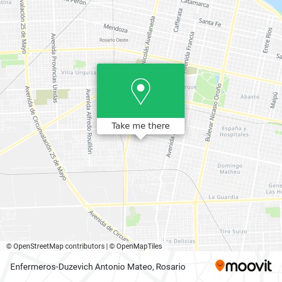 Enfermeros-Duzevich Antonio Mateo map