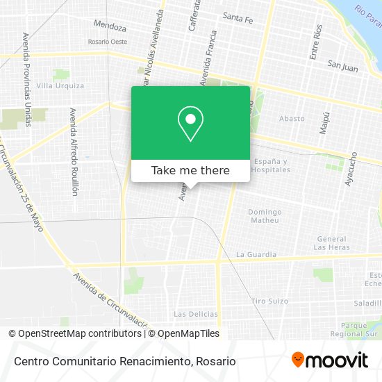 Centro Comunitario Renacimiento map