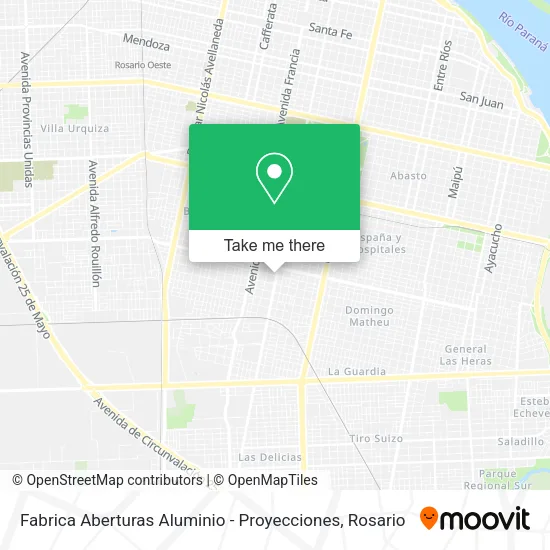Fabrica Aberturas Aluminio - Proyecciones map