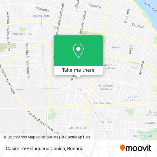 Mapa de Casimiro-Peluquería Canina