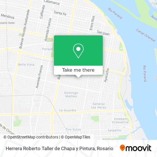 Herrera Roberto Taller de Chapa y Pintura map