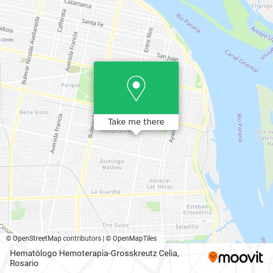 Hematólogo Hemoterapia-Grosskreutz Celia map