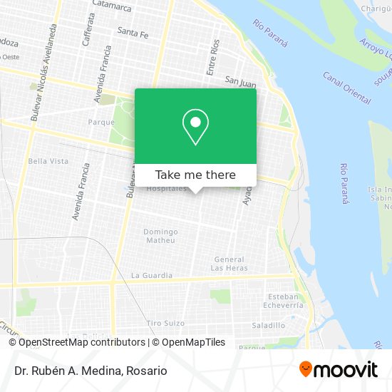 Dr. Rubén A. Medina map