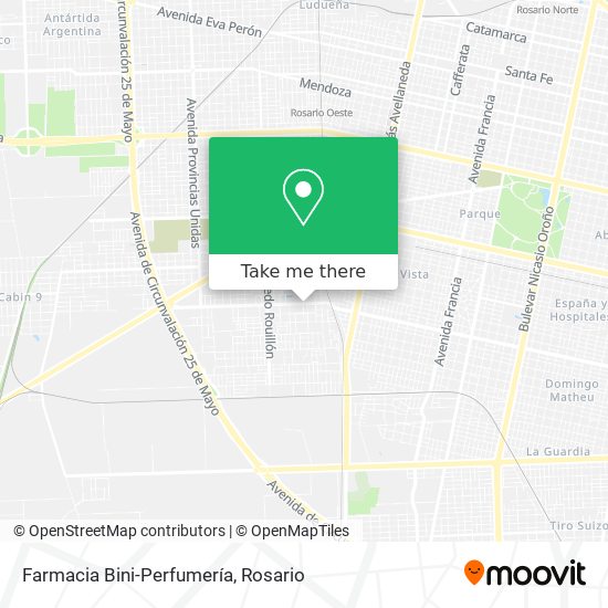 Farmacia Bini-Perfumería map