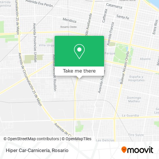 Mapa de Hiper Car-Carnicería