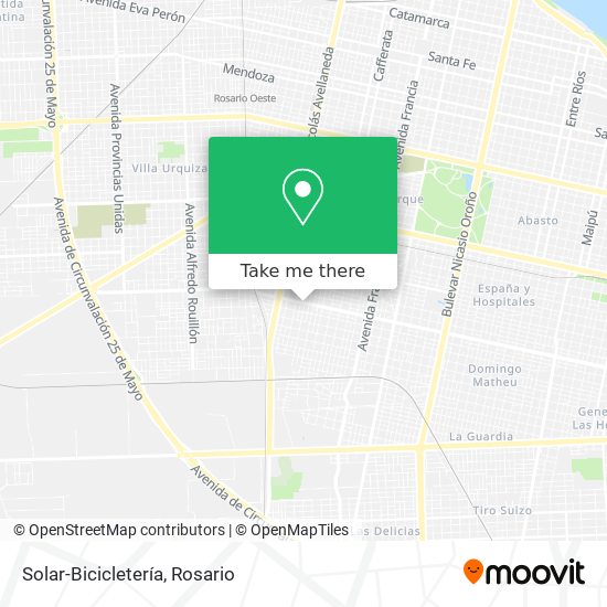 Solar-Bicicletería map