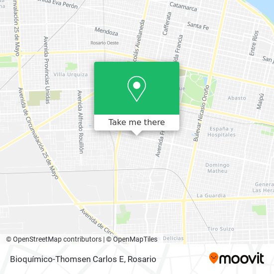 Bioquímico-Thomsen Carlos E map