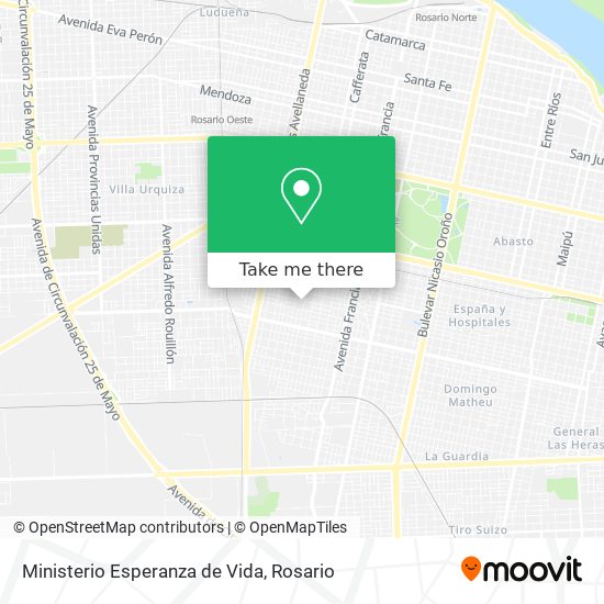 Mapa de Ministerio Esperanza de Vida