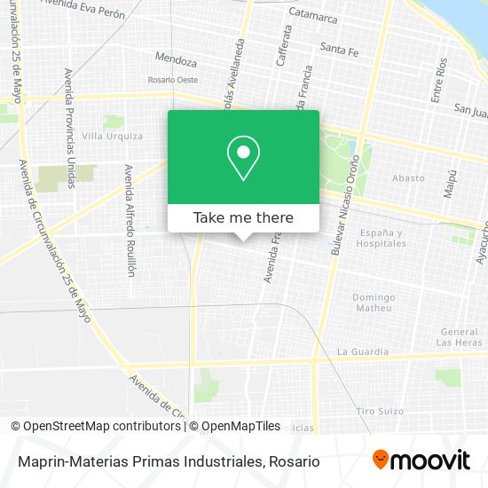Maprin-Materias Primas Industriales map