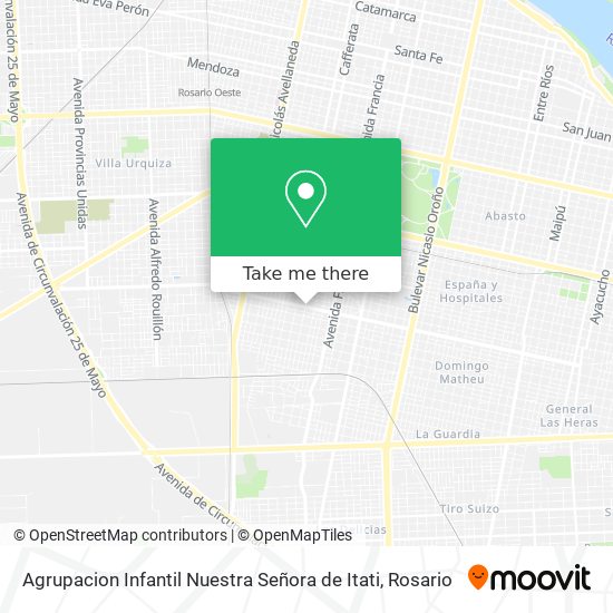 Agrupacion Infantil Nuestra Señora de Itati map