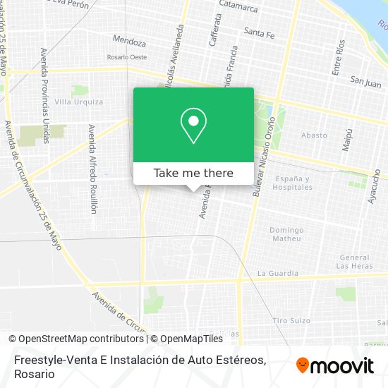 Mapa de Freestyle-Venta E Instalación de Auto Estéreos