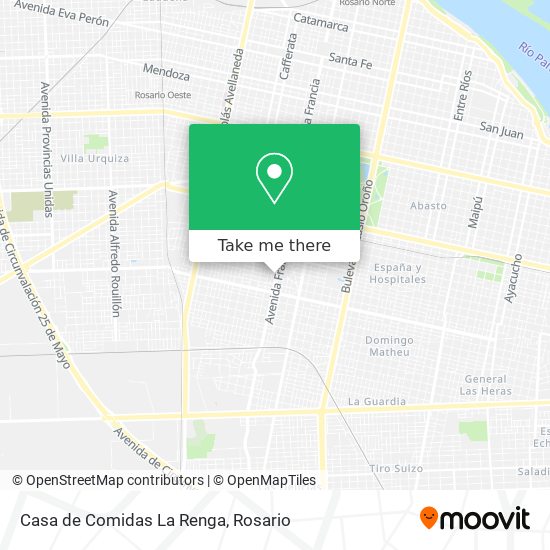 Mapa de Casa de Comidas La Renga