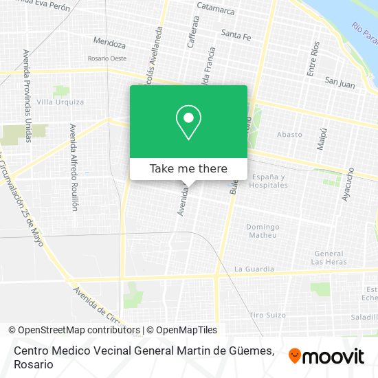 Centro Medico Vecinal General Martin de Güemes map
