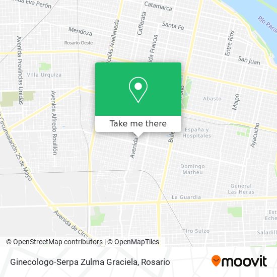 Ginecologo-Serpa Zulma Graciela map
