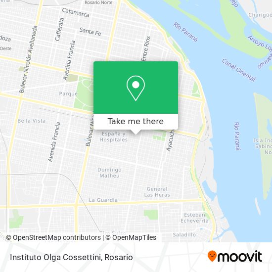 Instituto Olga Cossettini map