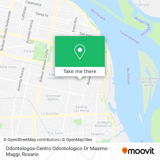 Mapa de Odontologos-Centro Odontologico Dr Maximo Maggi