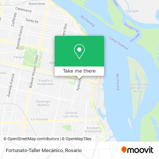 Mapa de Fortunato-Taller Mecánico