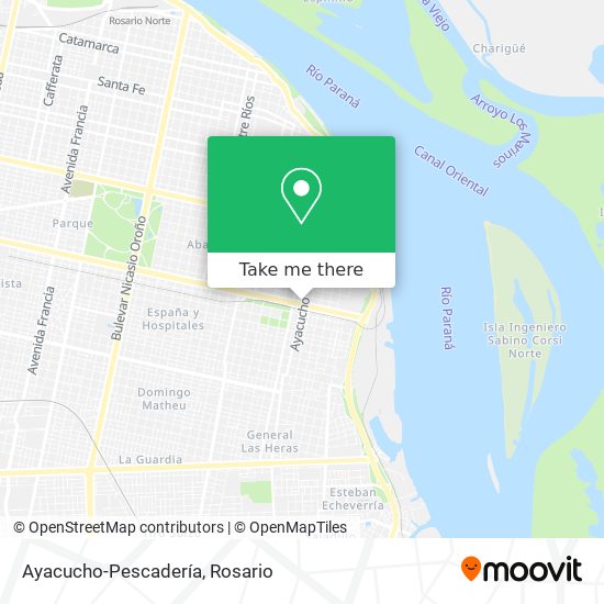 Ayacucho-Pescadería map