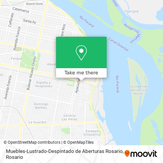 Muebles-Lustrado-Despintado de Aberturas Rosario map