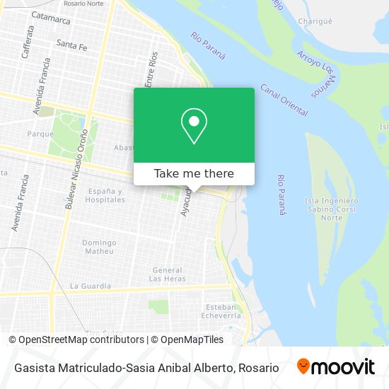 Gasista Matriculado-Sasia Anibal Alberto map