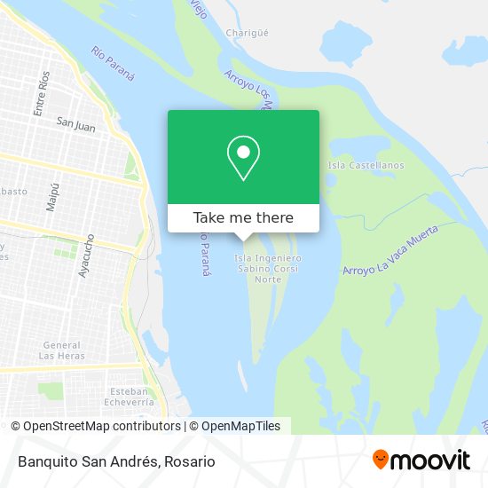 Mapa de Banquito San Andrés