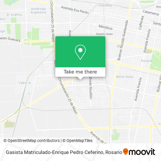 Gasista Matriculado-Enrique Pedro Ceferino map