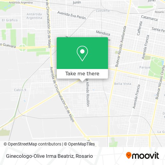 Ginecologo-Olive Irma Beatriz map