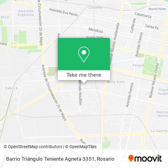 Barrio Triángulo Teniente Agneta 3351 map