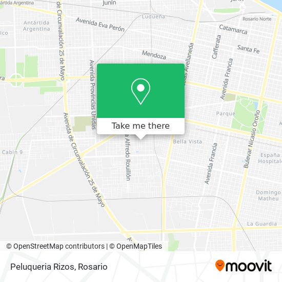 Mapa de Peluqueria Rizos