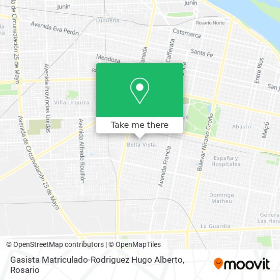 Mapa de Gasista Matriculado-Rodriguez Hugo Alberto