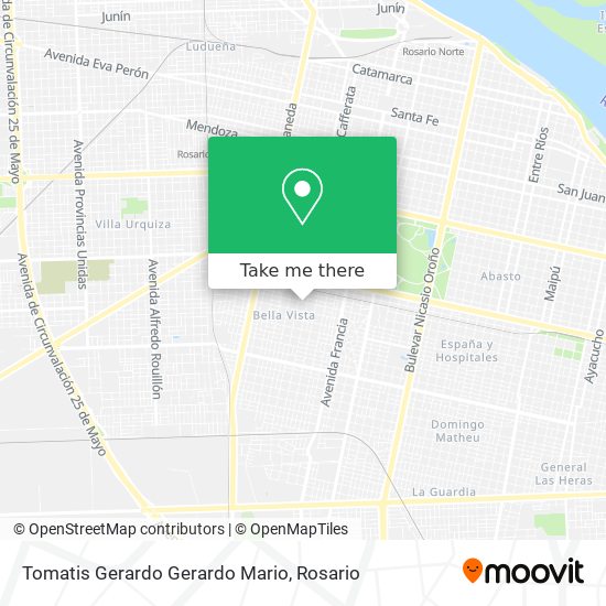 Mapa de Tomatis Gerardo Gerardo Mario