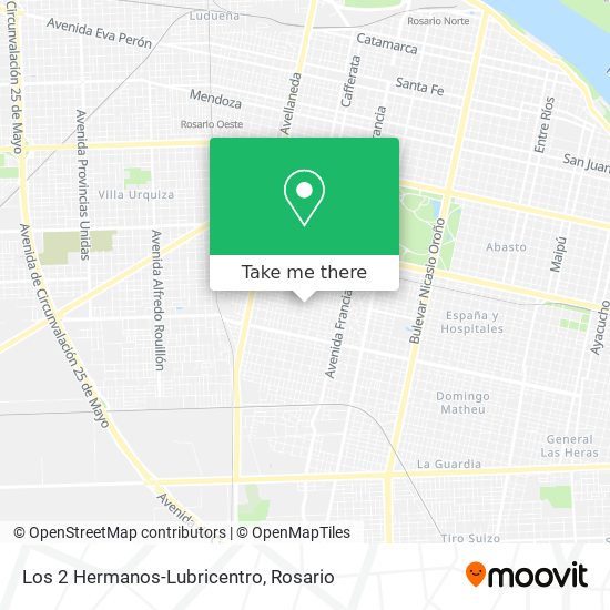 Los 2 Hermanos-Lubricentro map