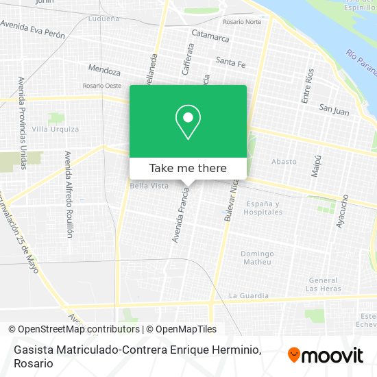 Gasista Matriculado-Contrera Enrique Herminio map
