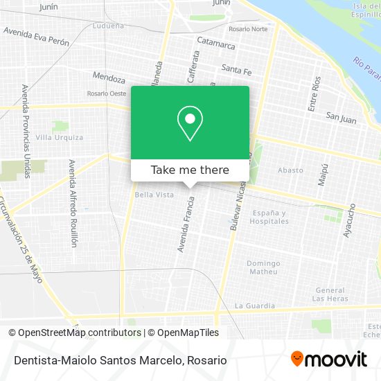 How to get to Dentista-Maiolo Santos Marcelo in Rosario by Colectivo?