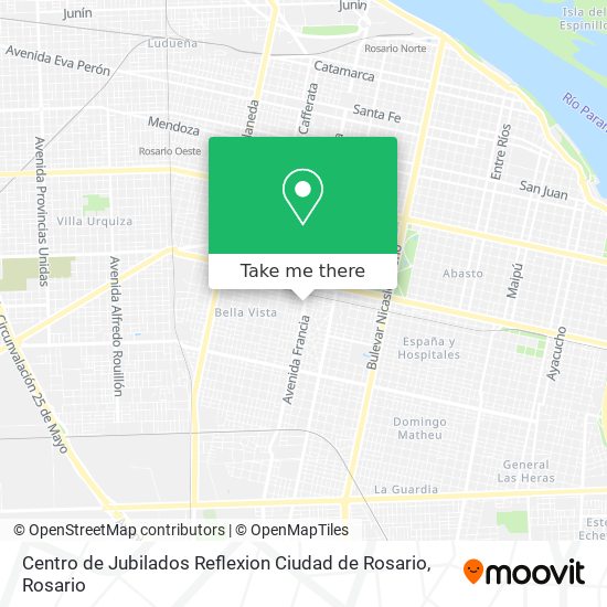 Centro de Jubilados Reflexion Ciudad de Rosario map