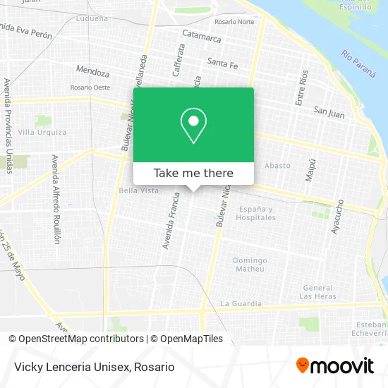 Vicky Lenceria Unisex map