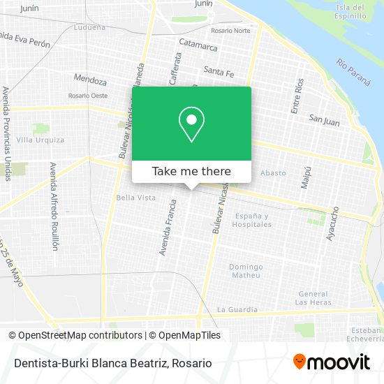 Dentista-Burki Blanca Beatriz map