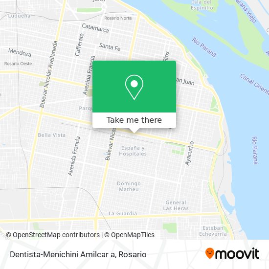 Mapa de Dentista-Menichini Amilcar a