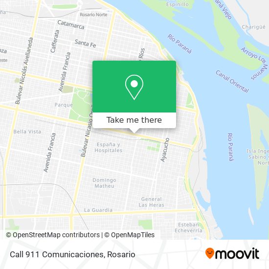 Call 911 Comunicaciones map