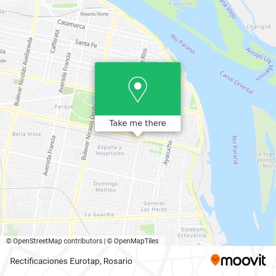 Rectificaciones Eurotap map