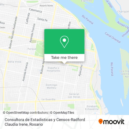 Consultora de Estadisticas y Censos-Radford Claudia Irene map