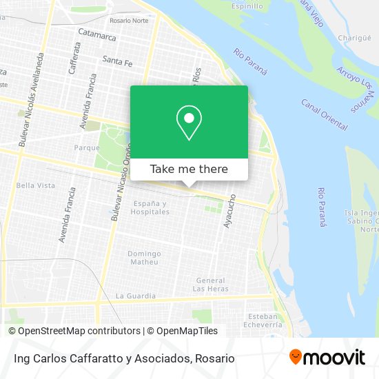 Mapa de Ing Carlos Caffaratto y Asociados